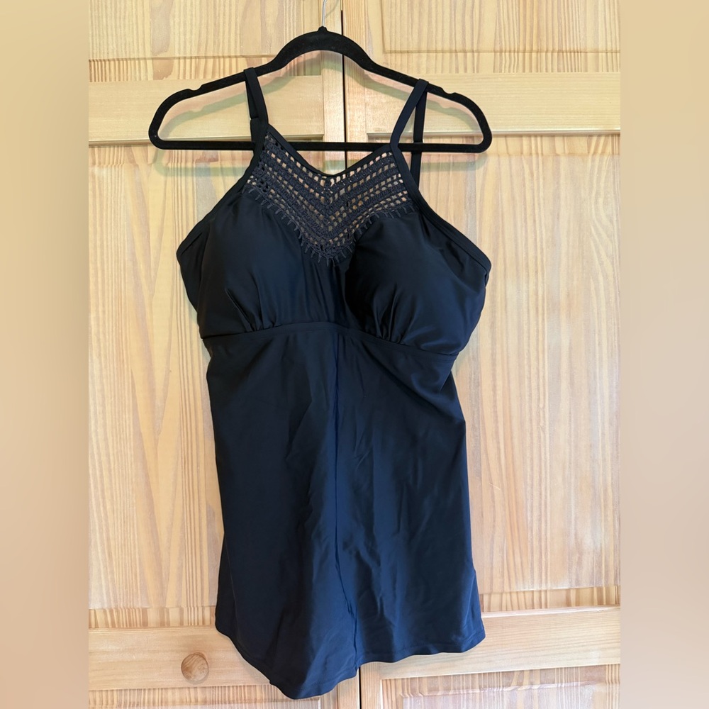 NWOT Love My Curves Black Women’s Swim Dress